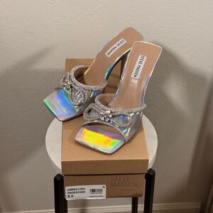 Steve Madden iridescent heels